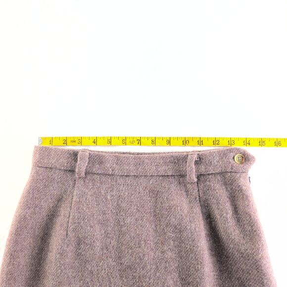 Vintage Ralph Lauren Pencil Skirt Women's 8 Lamb's Wool Alpaca Blend Mauve - Picture 6 of 8